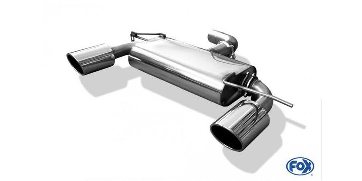 FOX VW Golf VI einddemper eind rechts/links - 129x106 type 3, Auto-onderdelen, Uitlaatsystemen, Nieuw, Verzenden