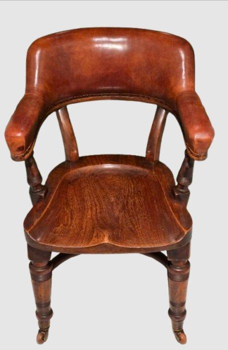 Bureaustoel - Mahonie - Mahonie Bureaustoel, Antiek en Kunst, Antiek | Overige Antiek