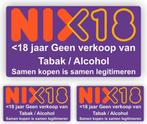 NIX18 stickers set van 3 stuks. (951.35), Verzenden, Nieuw, Winkel of Supermarkt