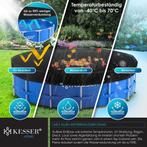 KESSER® Zwembad zonnezeil - Afdekzeil - Ø366cm - Zwart •, Verzenden, Zo goed als nieuw