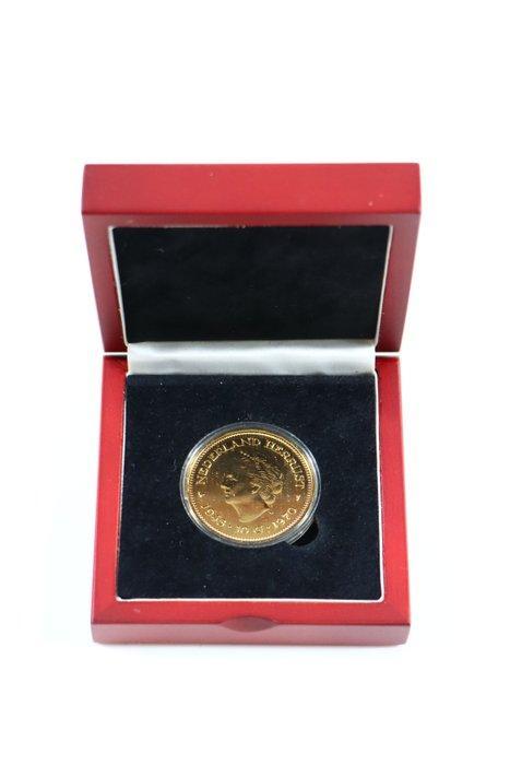 Nederland. Medal 10 Gulden Juliana (Verguld) in Luxe, Postzegels en Munten, Munten | Europa | Niet-Euromunten