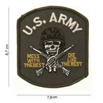 US Army mess with the best patch embleem van stof art. nr..., Verzamelen, Militaria | Algemeen, Verzenden