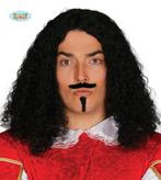 Middeleeuwse Strijder pruik met snor en sik, Kleding | Heren, Ophalen of Verzenden, Nieuw