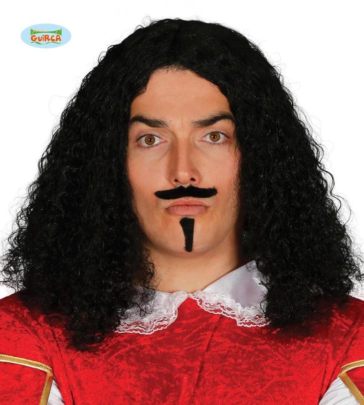 Middeleeuwse Strijder pruik met snor en sik, Kleding | Heren, Carnavalskleding en Feestkleding, Nieuw, Ophalen of Verzenden