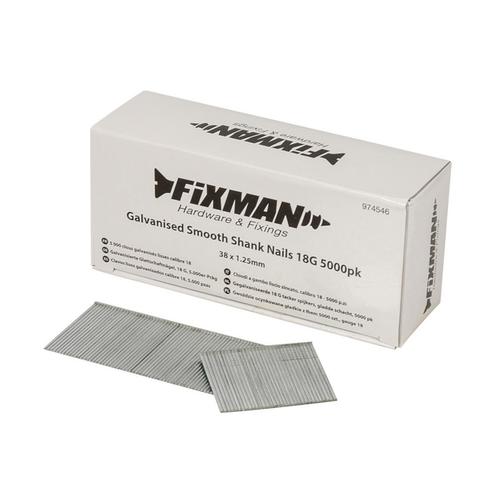 Fixman Gegalvaniseerde tacker spijkers - 18 gauge - gladd..., Doe-het-zelf en Verbouw, Overige Doe-het-zelf en Verbouw, Nieuw