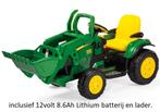 John Deere elektrische Tractor +Voorlader 12volt Peg Perego, Ophalen of Verzenden, Nieuw