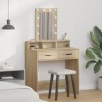 vidaXL Kaptafel met LED-verlichting - Sonoma Eiken -, Huis en Inrichting, Tafels | Kaptafels, Verzenden, Nieuw