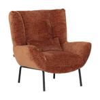 *WOONWINKEL* Must Living Astro Bruine Fauteuil Met Lendekuss, Huis en Inrichting, Fauteuils, Verzenden, Nieuw, Stof