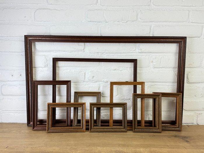 Lijst (9) - Walnoot, Eik - Antieke houten lijsten, Antiek en Kunst, Curiosa en Brocante