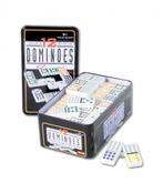 Domino Dubbel 12 in blik | Engelhart - Gezelschapsspellen, Verzenden, Nieuw