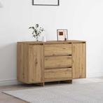vidaXL Dressoir met lade Artisan Eiken 120 x 41 x 75 cm, Verzenden, Nieuw, Overige houtsoorten, Minder dan 50 cm