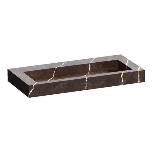 Wastafel Topa Artificial Marble 100 Copper Brown (0 krgt.), Doe-het-zelf en Verbouw, Sanitair, Overige typen, Nieuw, Ophalen of Verzenden