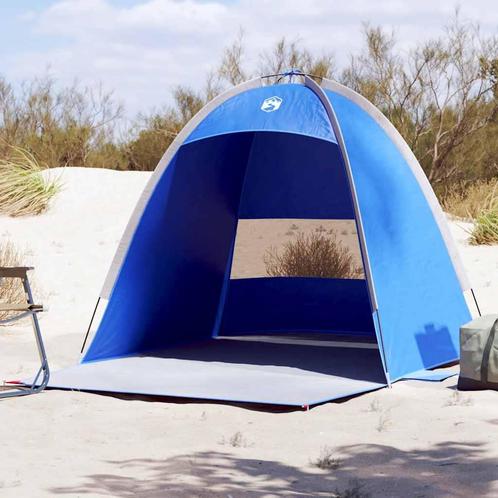 vidaXL Strandtent 3-persoons waterdicht azuurblauw, Caravans en Kamperen, Tenten, Nieuw, tot en met 2, Verzenden