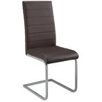 4 Eetkamerstoelen / stoel - Vegas - Kunstleer - Bruin, Verzenden, Nieuw