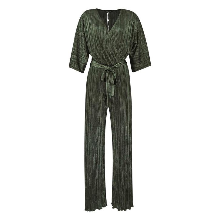 Ana Alcazar • groene plissé jumpsuit • 36, Kleding | Dames, Jumpsuits, Groen, Nieuw, Maat 36 (S), Verzenden