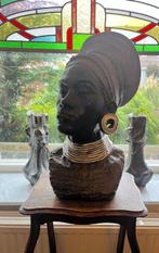 sculptuur, Buste - Negroïde dame - 55 cm - Hars