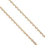 Gouden anker schakel ketting met vaste hanger | 45 cm, Sieraden, Tassen en Uiterlijk, Kettingen, Ophalen of Verzenden, Gebruikt