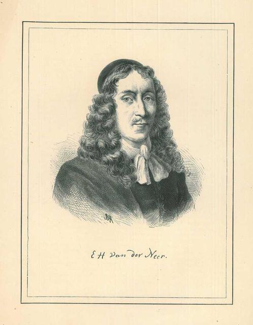 Portrait of Eglon Hendrick van der Neer, Antiek en Kunst, Kunst | Etsen en Gravures
