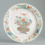 Bord - Antique 1700-1720 Chinese Porcelain Plate Kangxi