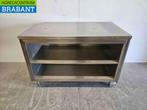 RVS Werktafel Werkkast 134 cm Horeca, Ophalen of Verzenden, Gebruikt