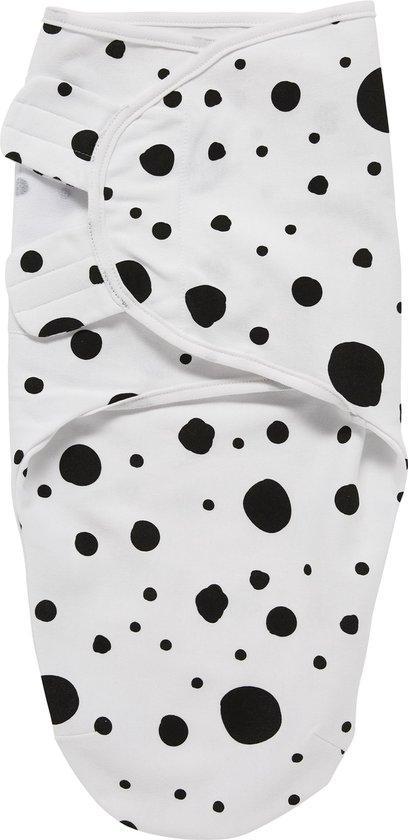 Meyco Baby Dots swaddlemeyco inbakerdoek - black - 0-3, Huis en Inrichting, Slaapkamer | Matrassen en Bedbodems, Verzenden