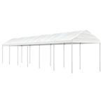 vidaXL Prieel met dak 13,38x2,28x2,69 m polyetheen wit, Verzenden, Nieuw