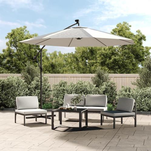 vidaXL Vervangingsdoek voor zweefparasol 300 cm zandwit, Tuin en Terras, Zonneschermen, Nieuw, Verzenden