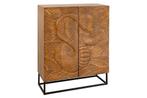 Highboard SNAKE 120cm brown mango wood - 45634, Huis en Inrichting, Kasten | Dressoirs, Ophalen of Verzenden, Nieuw