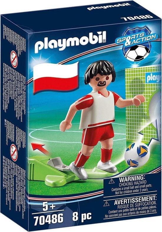 PLAYMOBIL Sports & Action Voetbalspeler Polen - 70486, Kinderen en Baby's, Speelgoed | Playmobil, Verzenden