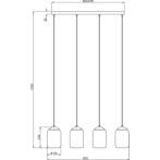 LED Hanglamp - Hangverlichting - Trion Crog - E27 Fitting -, Huis en Inrichting, Lampen | Hanglampen, Ophalen of Verzenden, Nieuw