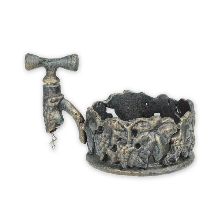 Gietijzeren wijnfleshouder met kurkentrekker (Interieur), Antiek en Kunst, Kunst | Beelden en Houtsnijwerken, Verzenden