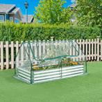 Plantenbak met foliekas Balsorano 180x90x98 cm transparant z, Tuin en Terras, Bloembakken en Plantenbakken, Verzenden, Nieuw