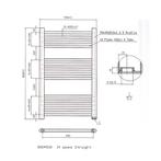 Designradiator Boss & Wessing Vertico Multirail 80x50 cm, Ophalen of Verzenden, Nieuw