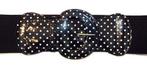 Elastic Belt in Back White Polkadots., Kleding | Dames, Riemen en Ceinturen, Verzenden, Nieuw