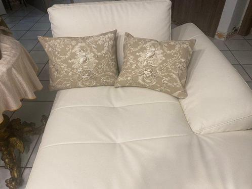 san Leucio top quality koppel cashmere kussens en beige, Antiek en Kunst, Curiosa en Brocante