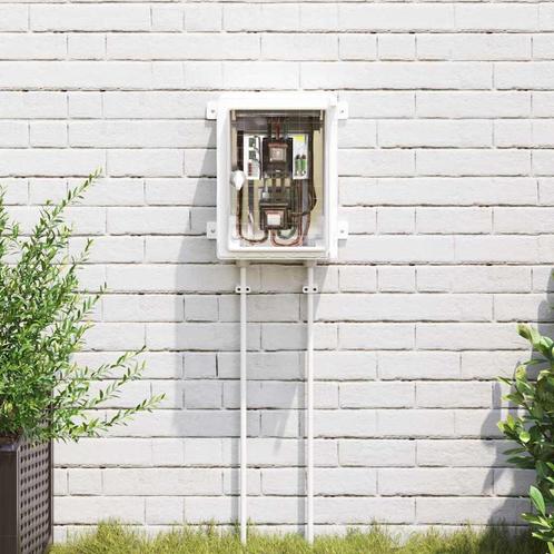 vidaXL Controlekast Grijs 25 x 15 x 35 cm ABS Kunststof, Doe-het-zelf en Verbouw, Elektra en Kabels, Nieuw, Verzenden