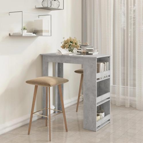 vidaXL Bartafel met opbergrek 102x50x103,5 cm spaanplaat, Huis en Inrichting, Tafels | Eettafels, Nieuw, Verzenden