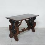 Tafel - Walnoot, Smeedijzer - tafel van de kleine broer
