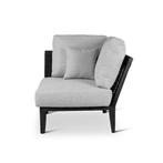 Loungeset Anais | hoek | teak ebony | zwarte weving | incl.., Verzenden, Nieuw