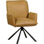 Leren draaibare eetkamerstoel Elite - Kenia Walnut (cognac), Overige kleuren, Nieuw, Leer, Ophalen of Verzenden