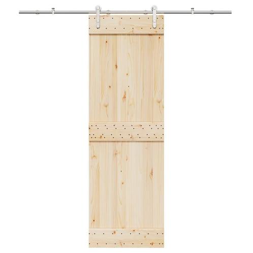 vidaXL Schuifdeur onderdelenset 200 cm roestvrij staal, Doe-het-zelf en Verbouw, IJzerwaren en Bevestigingsmiddelen, Nieuw, Verzenden
