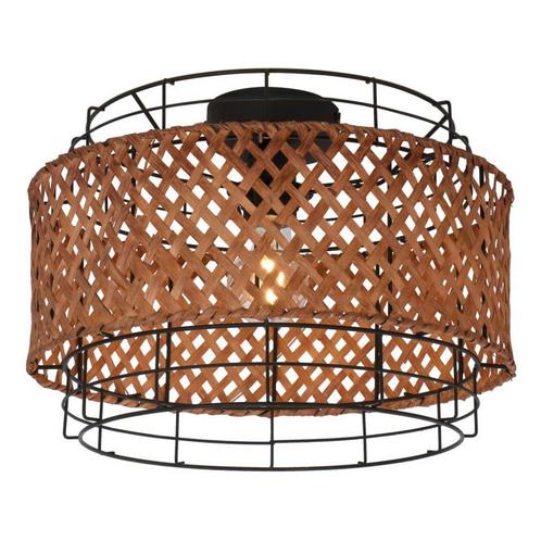 Plafondlamp GINA ø35CM  E27 Zwart 1-Lichts, Huis en Inrichting, Lampen | Plafondlampen, Nieuw, Metaal, Ophalen of Verzenden