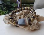 Hematiet, bamboe en Tijgeroog, Sieraden, Tassen en Uiterlijk, Armbanden, Nieuw