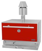 GGM Gastro | Houtskool - Houtskool grilloven - 890mm - Rood, Verzenden, Nieuw in verpakking, Fornuis, Frituur en Grillen