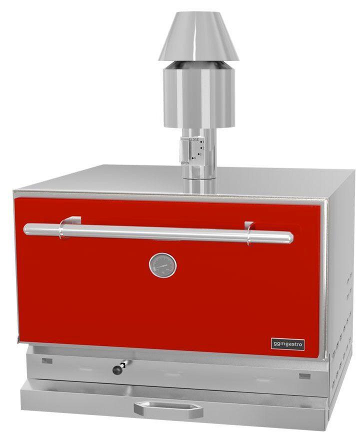 GGM Gastro | Houtskooloven - 890mm - rood - 4 grillroosters, Zakelijke goederen, Horeca | Keukenapparatuur, Nieuw in verpakking
