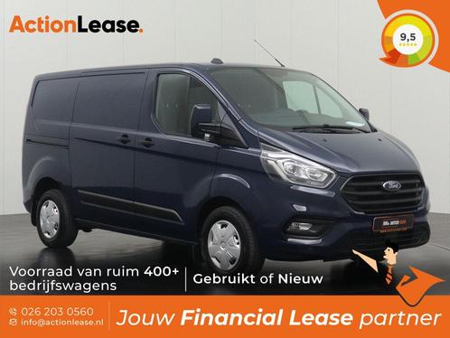 Ford Transit Custom L1 H1 2021 €344 per maand, Auto's, Bestelauto's, Dealer onderhouden, Lease, Zwart, Handgeschakeld, Financial lease