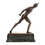 Figuur - Atleta - Gepatineerd brons, Antiek en Kunst, Antiek | Keramiek en Aardewerk