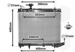 RADIATOR VOOR TOYOTA VERSO-S 2011-2016 1640047090, Ophalen of Verzenden, Nieuw