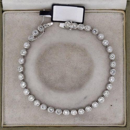 Armband - 18 karaat Witgoud - 5.25ct. tw. Diamant, Sieraden, Tassen en Uiterlijk, Armbanden