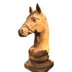 Paardenhoofd - stenen dierenbeeld - 50 cm - oxide - klassiek, Ophalen of Verzenden, Nieuw